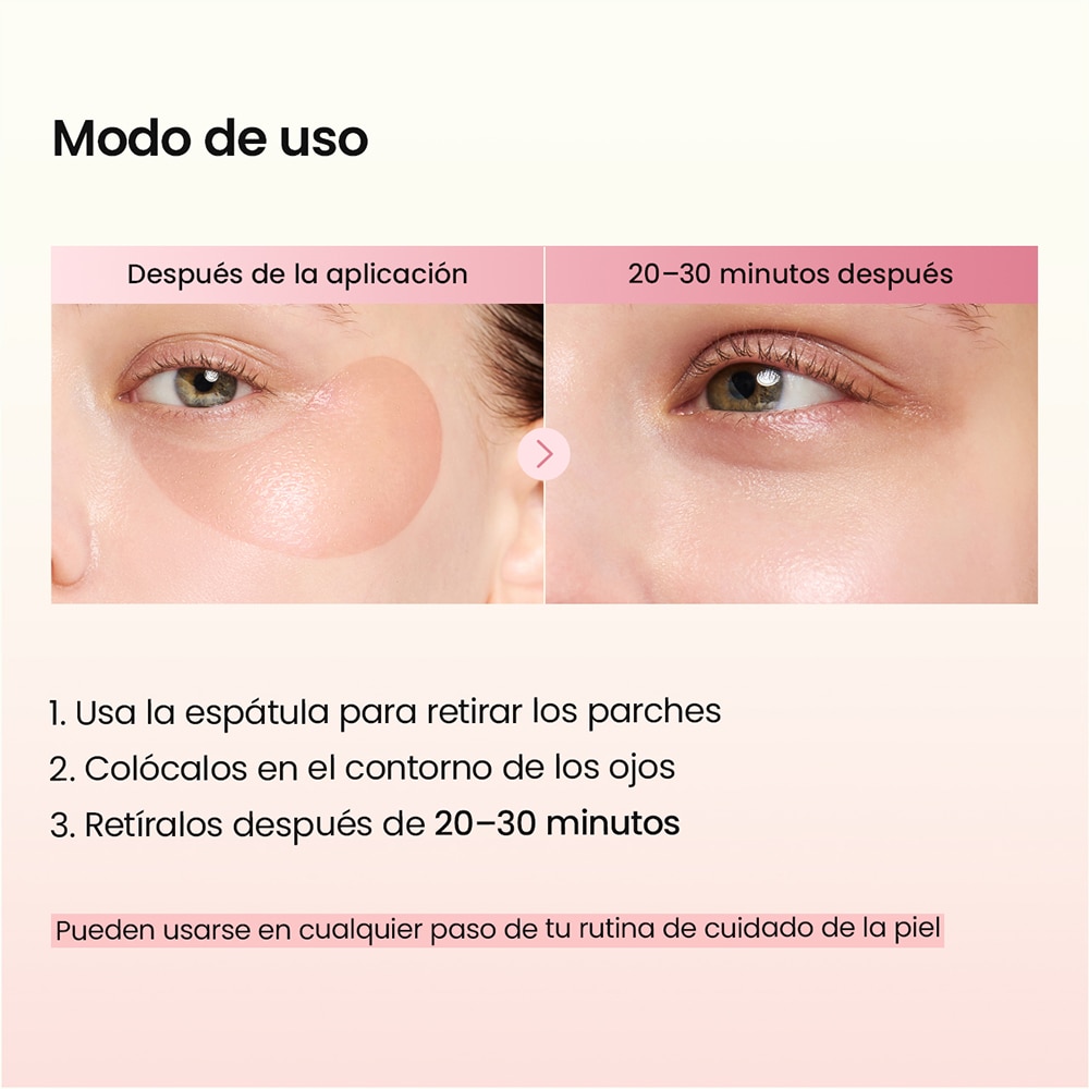 COLLAGEN PEPTIDE EYE PATCHES (PARCHES DE HIDROGEL PARA OJOS CON COL&Aacute;GENO Y P&Eacute;PTIDOS)
